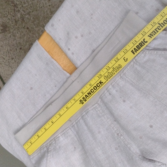 Allen Allen Oatmeal Linen Pull-on Pants M - Picture 10 of 11